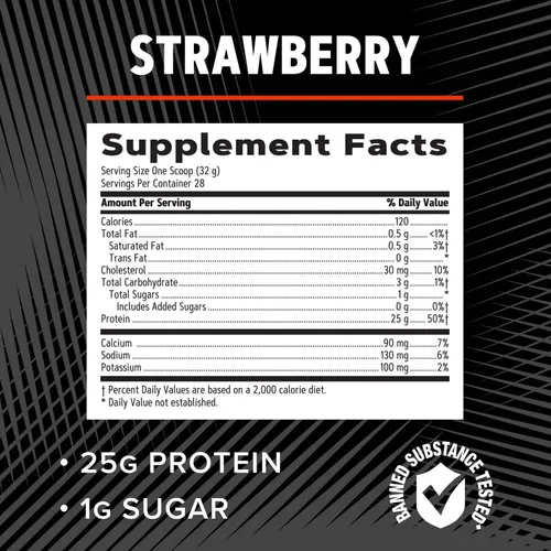 Vista 5 de GNC AMP Proteína Pura Aislada - Fresa (28 Porciones)