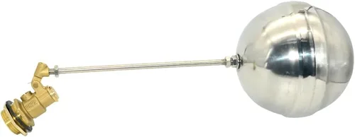 Vista 2 de VARMHUS Válvula de bola flotante de rosca macho de acero inoxidable 304, control automático de nivel de agua de latón para aplicaciones de tanque
