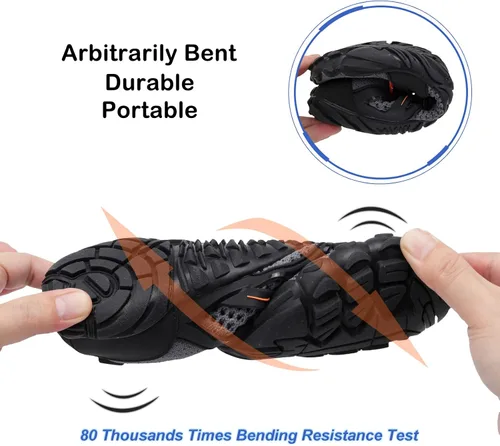 Vista 6 de Scurtain Unisex Mens Womens Athletic Hiking Water Shoes Quick Dry Barefoot Aqua Shoes Swim Shoes Beach Shoes with Drainage