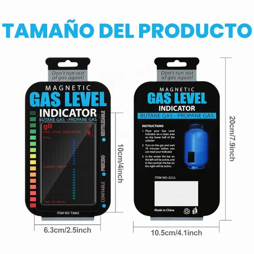 Vista 2 de Oudain Indicador de nivel de propano magnético de 2 piezas para tanque