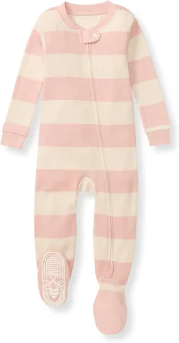 Vista 89 de Burt's Bees Baby Pijama para bebé niña, 100% algodón orgánico, pijama de una pieza, overol diagonal con cremallera, ajuste cómodo