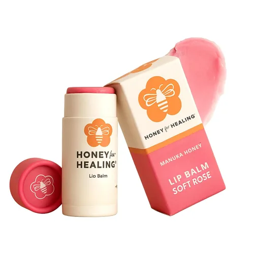 Vista 11 de Manuka Honey Lip Balm 15+ UMF – Fórmula ultrahidratante con cera de abejas, aceite de ricino y aceite de coco orgánico 12 horas de humedad Tubo