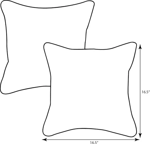 Vista 4 de Pillow Perfect Outdoor Cojín Nesco Stone de 16.5 pulgadas, 16.5 x 16.5 x 5, negro