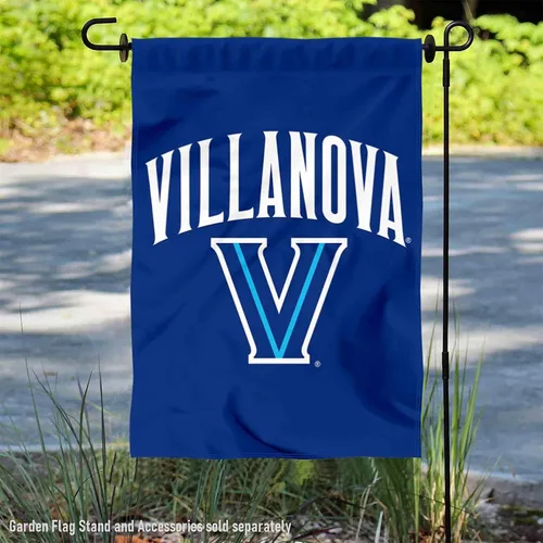 Vista 2 de College Flags & Banners Co. Villanova - Bandera de jardín y pancarta para patio