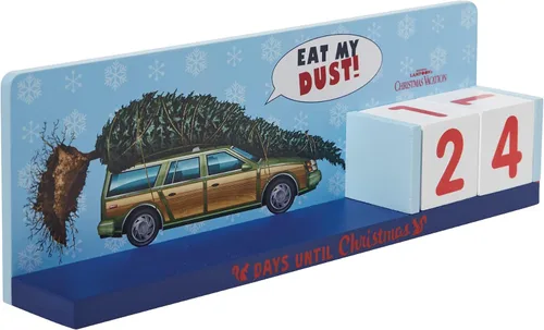 Vista 3 de Department 56 National Lampoon's Christmas Vacation The Griswold Family Car Eat My Dust Calendario de cuenta regresiva de Adviento, 3.75 pulgadas