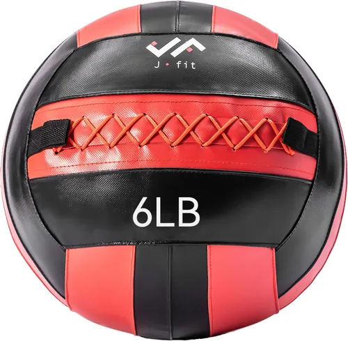 Vista 14 de JFit Wall Ball – Premium Soft Weighted Exercise Ball for Strength, Conditioning, Gym & Home Workouts, 4-30 LB