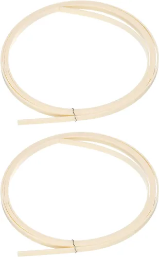 Vista 12 de MECCANIXITY Banda decorativa de plástico para guitarras 1650x1x0.5mm para guitarras acústicas y clásicas, negras, pack de 2 Negro