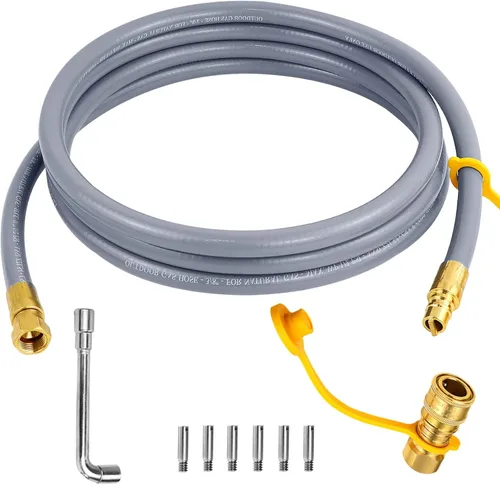 Vista 8 de Kit de conversión de gas natural 4984619A mejorado, compatible con parrillas de combustible dobles Char-Broil de la serie comercial, profesional