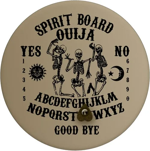 Vista 3 de Ouija Espíritu Oculto Tablero Halloween Calaveras Bailando Esqueletos PopSockets Swappable PopGrip