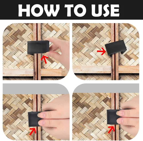 Vista 3 de Blulu 16 Piezas Clips para Muebles de Patio Clips para Muebles de Exterior Clips de Sofá 2.4 P x 1.4 A x 1.22 Al pulgadas Abrazaderas de Ratán