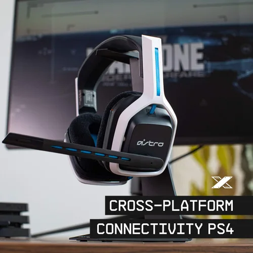 Vista 3 de ASTRO Gaming A20 Wireless Headset Gen 2 for PlayStation 5 and 4 PC Mac - WhiteBlue