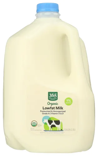 Vista 7 de 365 By Whole Foods Market, Leche orgánica al 1%, 32 onzas líquidas