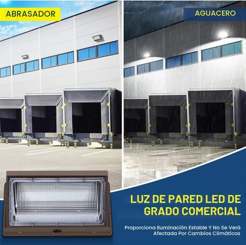 Vista 5 de LEDMO 120W LED Paquete de Pared Luz 15840LM 840W HPS/HID Equivalente 5000K LED Luz de inundación Comercial e Industrial al aire libre LED Luces