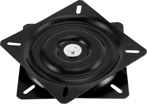 Vista 4 de MUKCHAP Paquete de 4 taburetes de bar giratorios de 6.25 pulgadas, placa giratoria de 360°, base giratoria de asiento cuadrado para silla reclinable