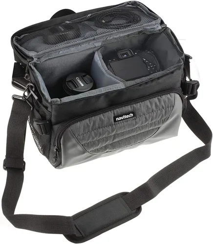 Vista 2 de Navitech Bolsa de hombro para cámara digital Nikon COOLPIX P900, color gris