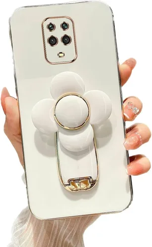 Vista 14 de Miagon - Funda con soporte para Xiaomi Redmi A1, galvanizado suave TPU protector delgado a prueba de golpes con molinete giratorio soporte de flores