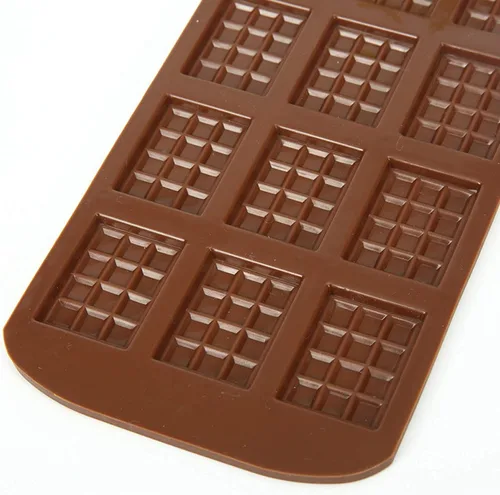 Vista 6 de DIY 12 moldes de silicona para chocolate romper aparte chocolate proteína caramelo molde de chocolate herramientas para hornear chocolate