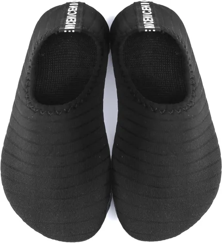 Vista 4 de Scurtain - Zapatos acuáticos para niños, calcetines acuáticos de secado rápido con sensación de pies descalzos para niños, niñas y bebés con suela