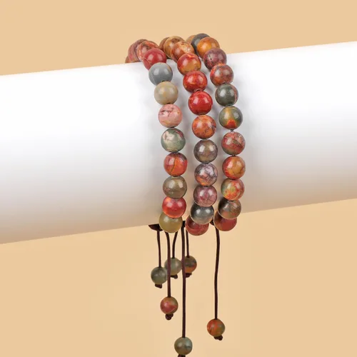 Vista 99 de AD Beads Pulseras de piedras preciosas unisex de 0.315 pulgadas (0.315 in), macramé curativo ajustable de 7 a 9 pulgadas Usa esta pulsera