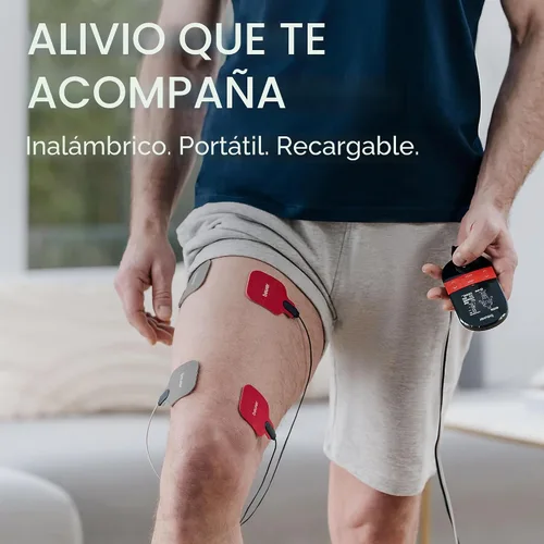Vista 7 de Beurer EM59 Unidad TENS digital 3 en 1, EMS y terapia de calor para alivio del dolor y relajación, estimulador muscular con 2 canales ajustables, 64