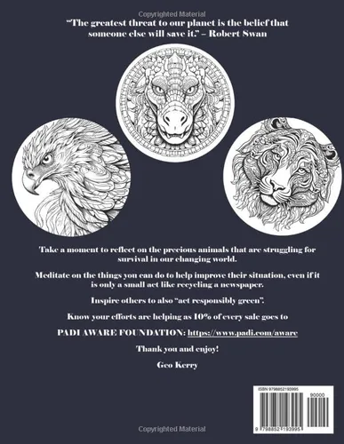 Vista 2 de The Most Endangered Animals on Earth- 2024 Mandala Coloring Calendar