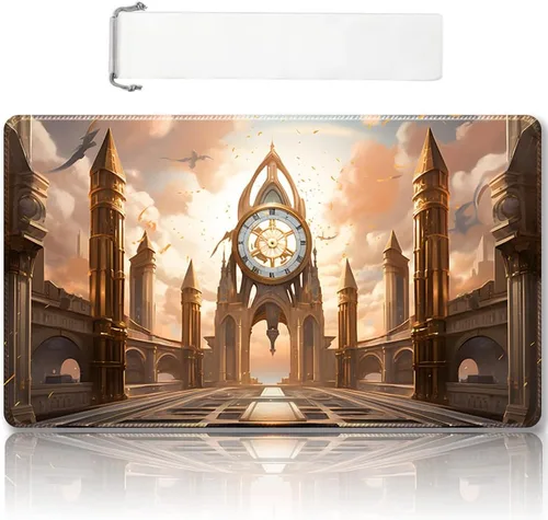 Vista 38 de Tapete de juego MTG cosido de alta calidad con zonas y parte trasera de goma antideslizante, tapete de juego TCG para MTG y otros juegos de cartas