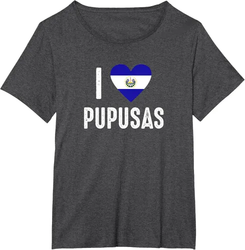Vista 23 de Camiseta I Love Pupusa from El Salvador
