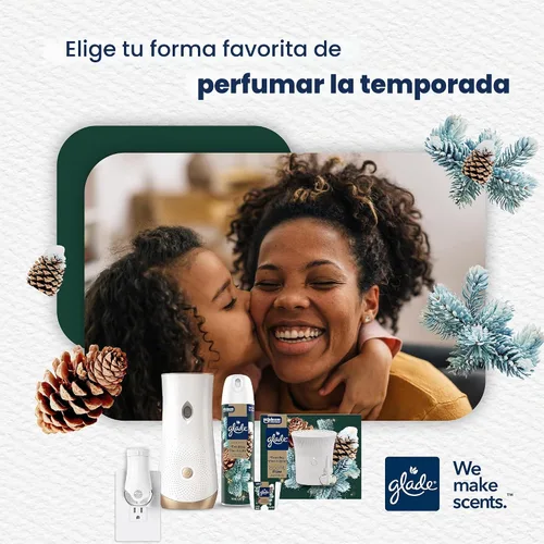 Vista 7 de Glade Recambio automático en aerosol, ambientador, pino centelleante y cedro, 6.2 onzas