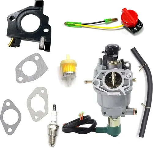Vista 5 de Carburador generador apto para generador Honda EB5000X EB6500X EB3500 EW171 - Pieza de repuesto 16100-Z5F-F01 16100-ZE3-F12 16100-ZE3-704 - Kit
