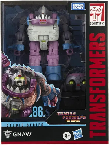Vista 2 de Transformers Toys Studio Series 86-08 Deluxe Class The Movie 1986 - Figura de acción Gnaw de 8 años en adelante, 4.5 pulgadas