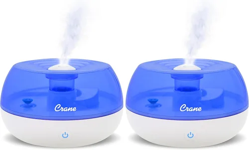Vista 8 de Crane Humidificador ultrasónico de niebla fría, azul y blanco