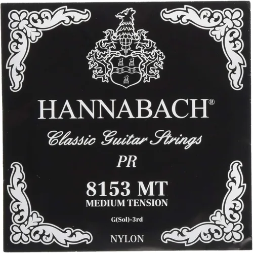 Vista 11 de Hannabach Serie 815 - Cuerda de guitarra (tensión baja) plateada especial, única E1 para guitarra clásica (652511)