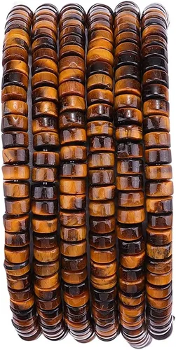 Vista 39 de BEADIA Cuentas Espaciadoras de Jade Natural Africano Planas Redondas Sueltas para Hacer Joyas con Abalorios 3mmx2mm 38cm