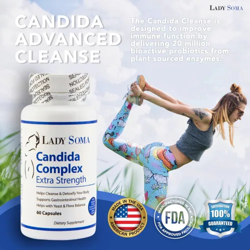 Vista 8 de Lady Soma Candida Complex - Cápsulas de crecimiento excesivo de levadura extra fuerte y BV