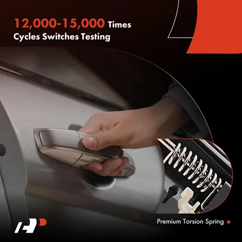 Vista 5 de A-Premium Manija de puerta exterior trasera derecha del lado del pasajero compatible con Toyota Tundra 2000-2003, Tundra 2004-2006 Pastilla