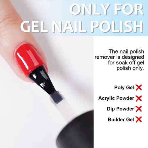 Vista 4 de Quitaesmalte Rápido para Esmalte de Uñas en Gel, Quitaesmalte de Gel Mágico Elimina Fácilmente el Esmalte en 3 Minutos, Sin Remojo ni Envoltorio