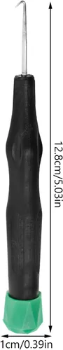 Vista 4 de POPETPOP Máquina herramienta de cuerda de bádminton con gancho duradero de 5.03 pulgadas, equipo de encordado de raqueta para un agarre preciso