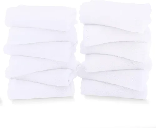 Vista 56 de TENSTARS Toallas de baño de seda con dobladillo para liquidación de baño - 27 x 55 pulgadas - Ligeras, delgadas, de secado rápido - Toalla