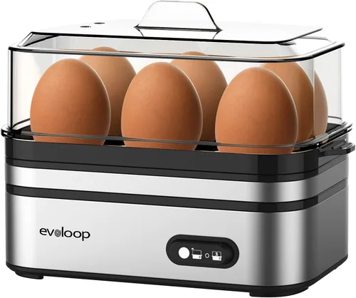 Vista 2 de Evoloop Rapid Egg Cooker eléctrico 6 huevos con hervidores eléctricos Evoloop 1.7L