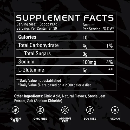 Vista 6 de Ganancias en L-glutamina a granel, polvo de glutamina sin gluten para la recuperación muscular y el crecimiento, apoyo después del entrenamiento