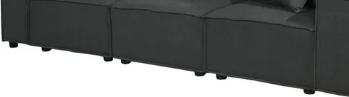 Vista 6 de Daesar Muebles de sala de estar, sofás modernos de 3 plazas en lino gris oscuro
