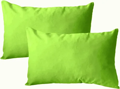 Vista 9 de Augld Paquete de 2 fundas de almohada para exteriores e interiores, impermeables, sólidas, color aguamarina, 18 x 18 pulgadas Aqua