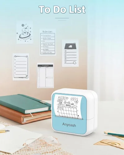 Vista 7 de Impresora de calcomanías Printpods Mini impresora con calcomanías, cápsula de impresión, impresora sin tinta Bluetooth, fabricante de calcomanías