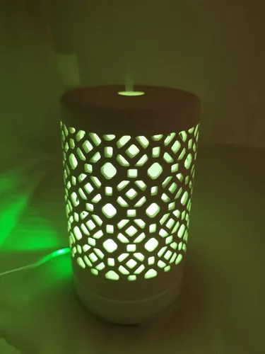 Vista 8 de EcoGecko Difusor de ambientador de aroma de aceite esencial de cerámica, humidificador ultrasónico de niebla fría con temporizadores para oficina
