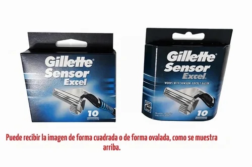 Vista 4 de Gillette Cartuchos Sensor Excel - 10 unidades, paquete de 2
