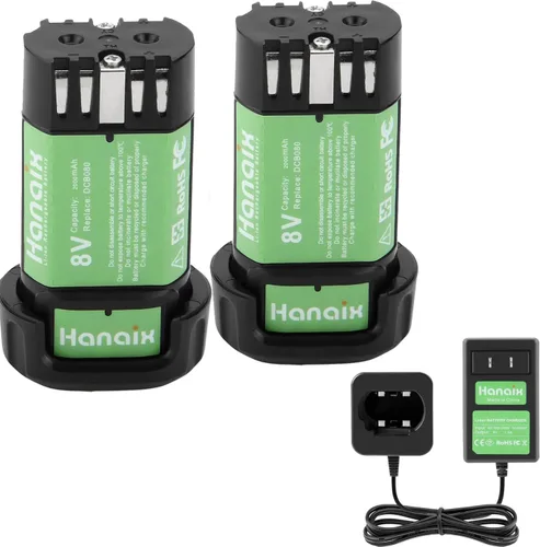 Vista 10 de Reemplazo de 2000 mAh para batería Dewalt de 8 V DCB080 DW4390 DCF680 DCF680N1 DCF680N2 DCF680G2 DCF682 DCL023 DCB095