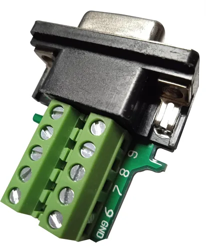 Vista 7 de DB9 Conector de ruptura a cableado Terminal sin soldadura RS232 Hembra