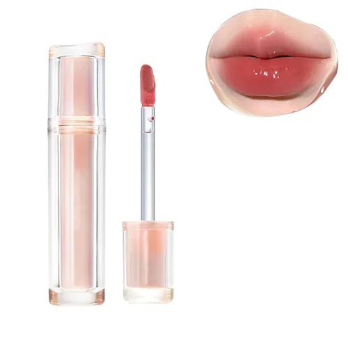 Vista 15 de Ice Watery Lip Glossr (té helado de espejo, gelatina ligera Waterys Essence Lips Glaze, brillo tintado hidratante (#04 té negro atardecer, 0.1 fl oz)