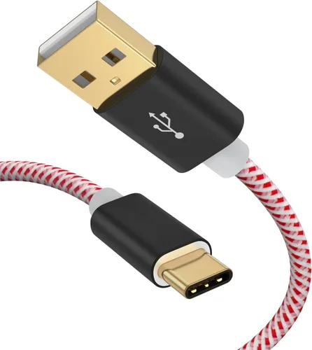 Vista 13 de Cable USB C a USB corto de 0.8 pies, USB A a C de carga rápida USB a tipo C para iPhone 15/16, banco de energía Galaxy S22, Android Auto/teléfono