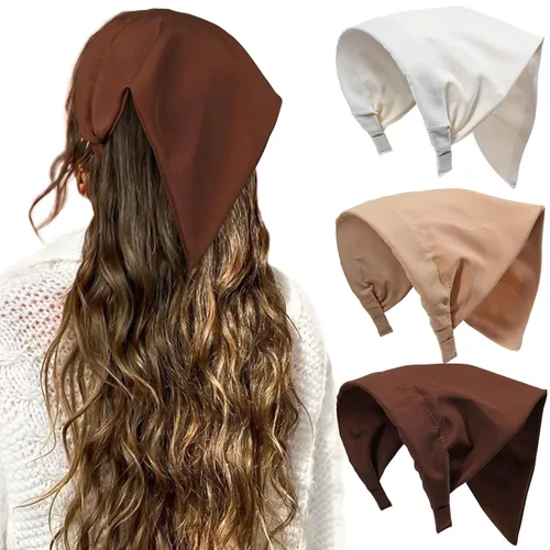 Vista 18 de HAIMEIKANG Bandana floral para mujer, bandanas bohemias para el cabello, bufanda, triángulo, bandas para el cabello, bufanda vintage para la cabeza